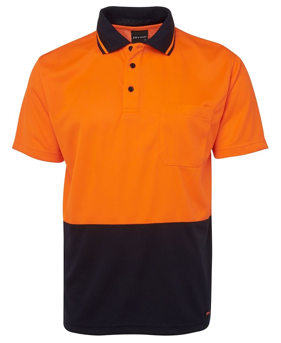 Adults Hi Vis Non Cuff Traditional Polo 6HVNC - WEARhouse