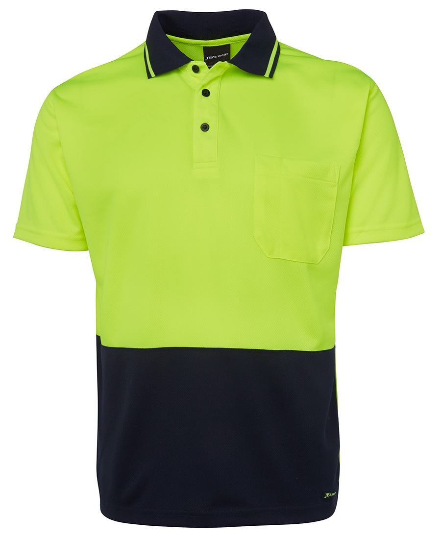 Adults Hi Vis Non Cuff Traditional Polo 6HVNC - WEARhouse