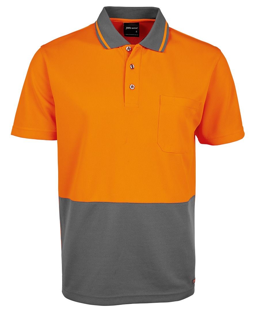 Adults Hi Vis Non Cuff Traditional Polo 6HVNC - WEARhouse