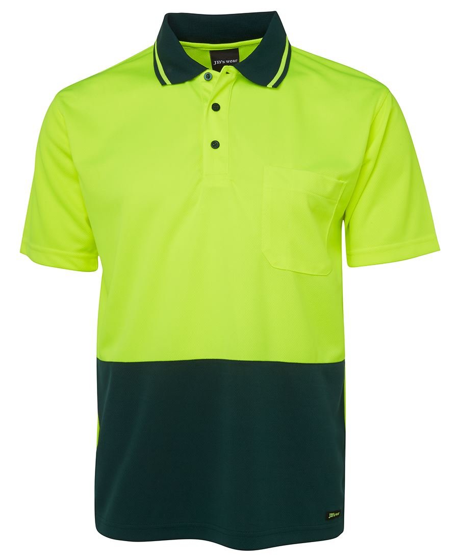 Adults Hi Vis Non Cuff Traditional Polo 6HVNC - WEARhouse