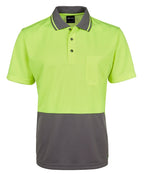 Adults Hi Vis Non Cuff Traditional Polo 6HVNC - WEARhouse