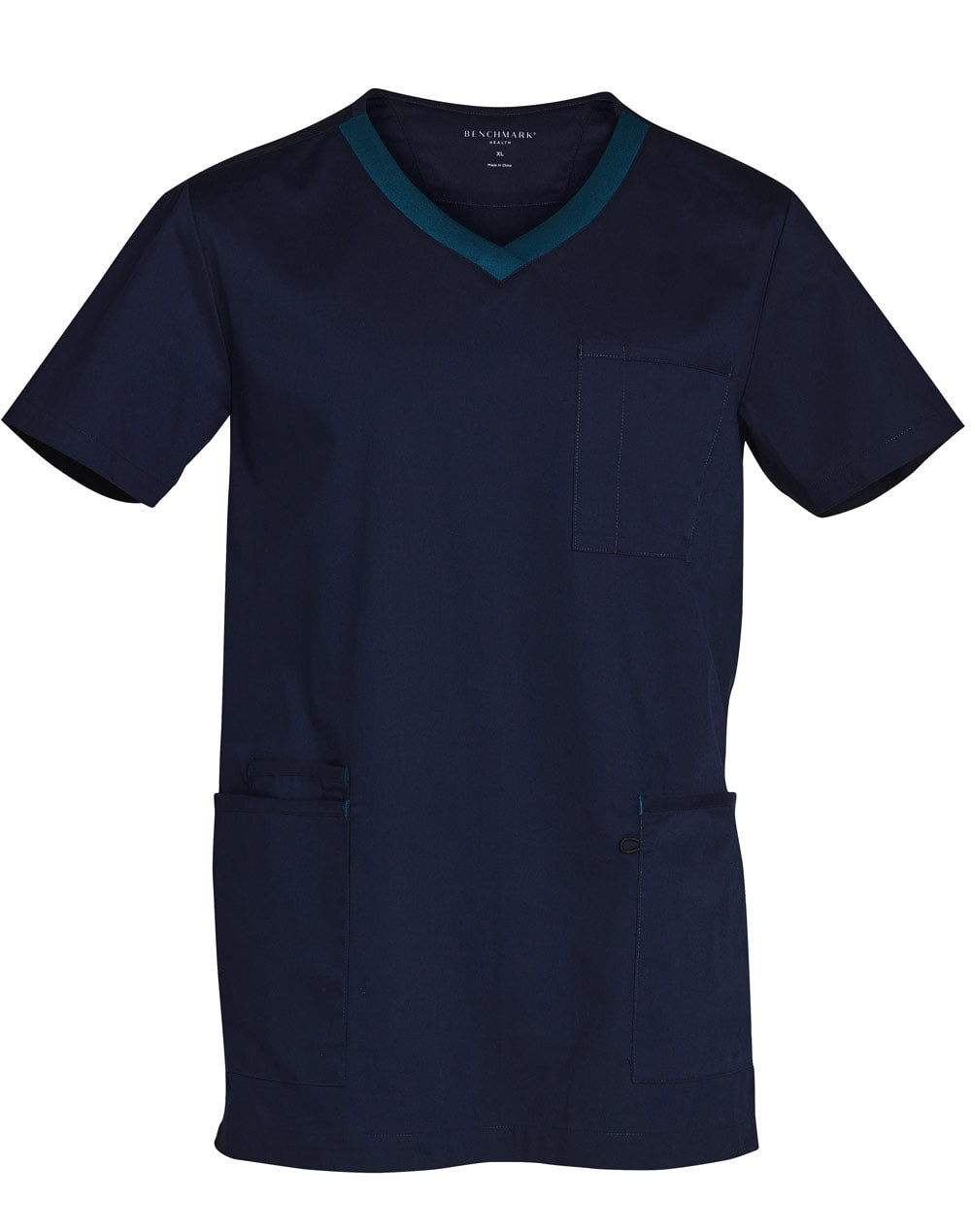 AIW M7650 MENS V-NECK CONTRAST TRIM SCRUB TOP - WEARhouse