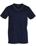 AIW M7650 MENS V-NECK CONTRAST TRIM SCRUB TOP - WEARhouse