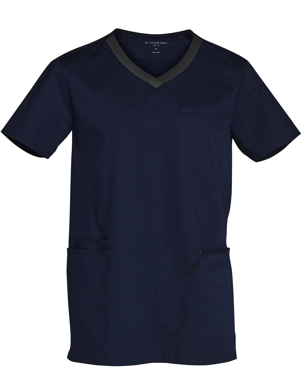 AIW M7650 MENS V-NECK CONTRAST TRIM SCRUB TOP - WEARhouse