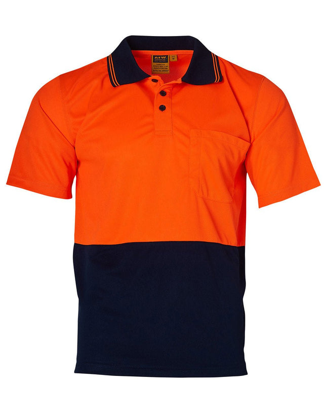 AIW SW01CD High Visibility CoolDry Short Sleeve Polo - WEARhouse