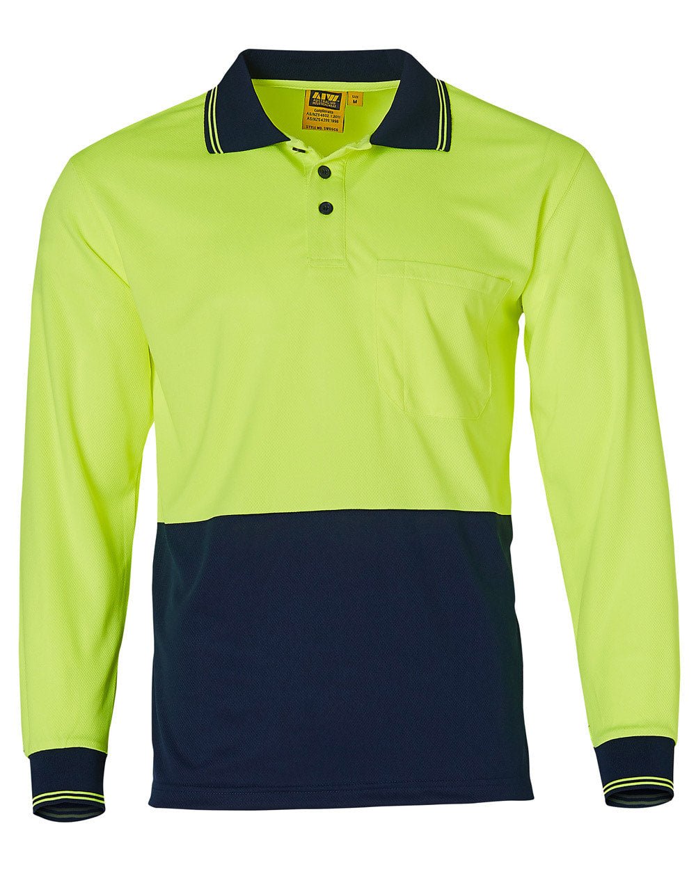 AIW SW05TD High Visibility Long Sleeve Polo - WEARhouse