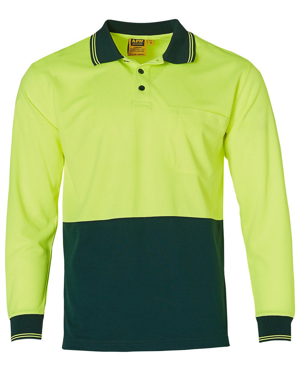 AIW SW05TD High Visibility Long Sleeve Polo - WEARhouse