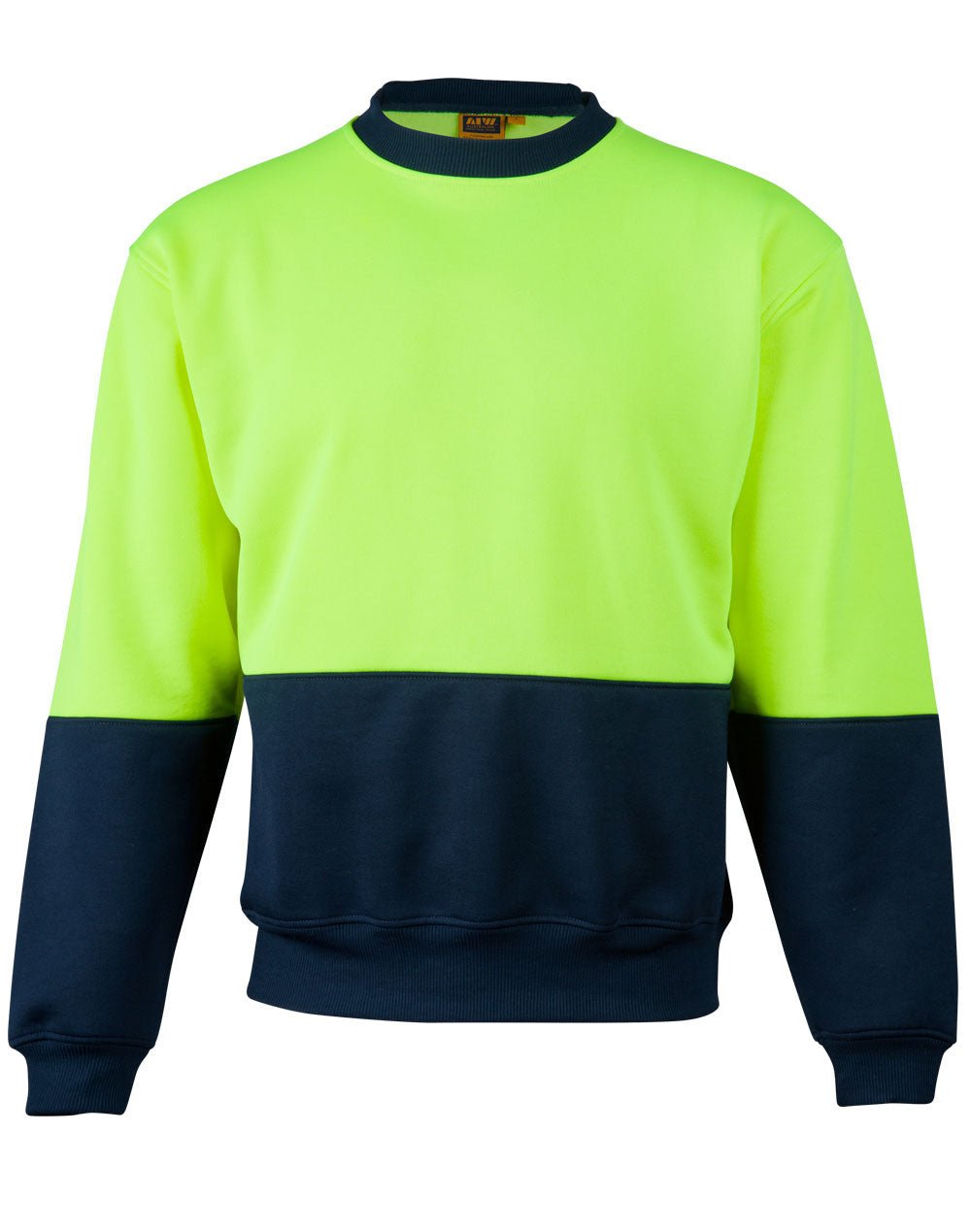 AIW SW09 HI-VIS 2 TONE CREW NECK - WEARhouse