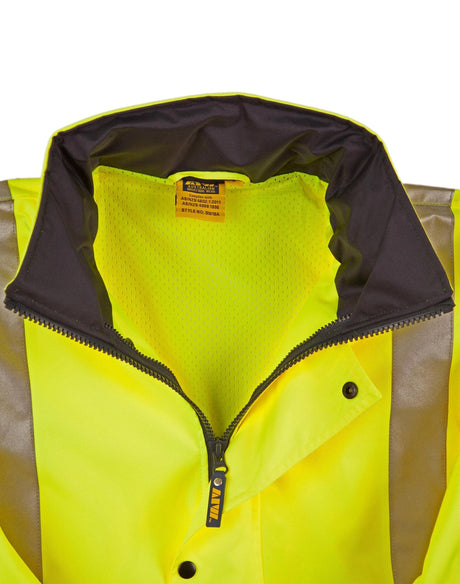 AIW SW18A HI-VIS SAFETY JACKET WITH MESH LINING & 3M TAPES