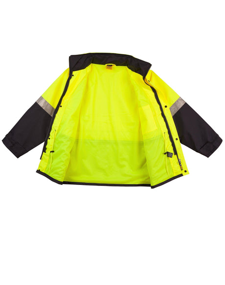 AIW SW18A HI-VIS SAFETY JACKET WITH MESH LINING & 3M TAPES