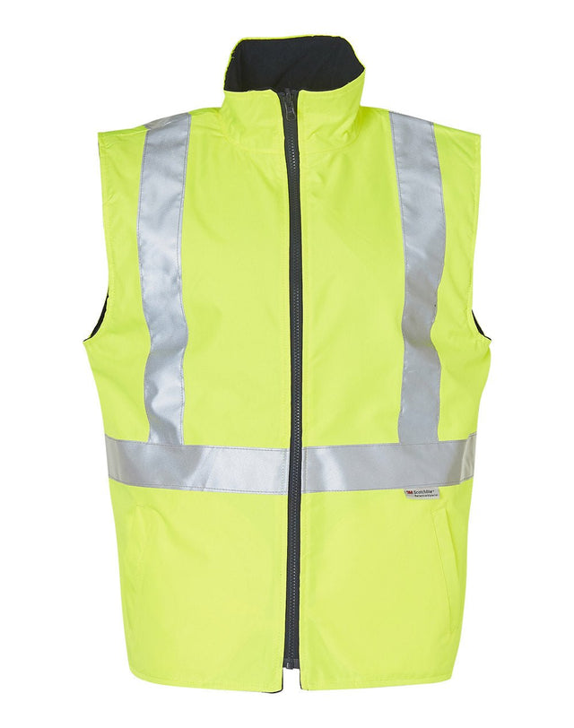 AIW SW19A HI-VIS REVERSIBLE SAFETY VEST WITH 3M TAPES