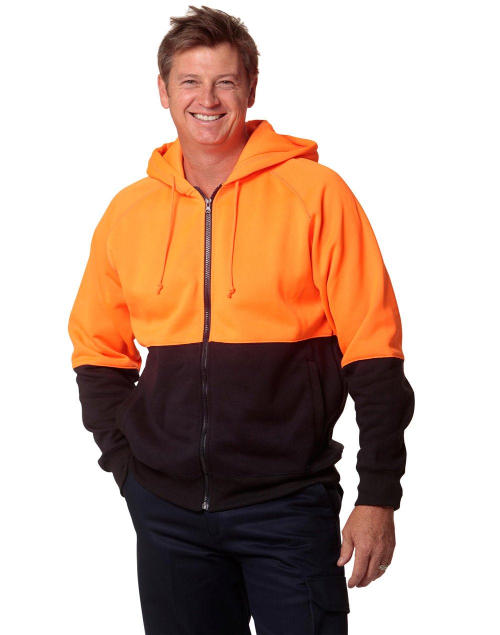 AIW SW24 HI-VIS TWO TONE FLEECE HOODIE - WEARhouse