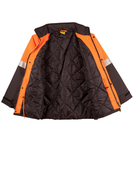 AIW SW28A HI-VIS TWO TONE RAIN PROOF JACKET WITH QUILT LINING - WEARhouse