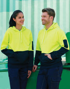 AIW SW38 HI-VIS TWO TONE FLEECY HOODIE UNISEX - WEARhouse