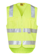 AIW SW42 Hi-Vis SAFETY VEST with ID POCKET & 3M TAPES - WEARhouse
