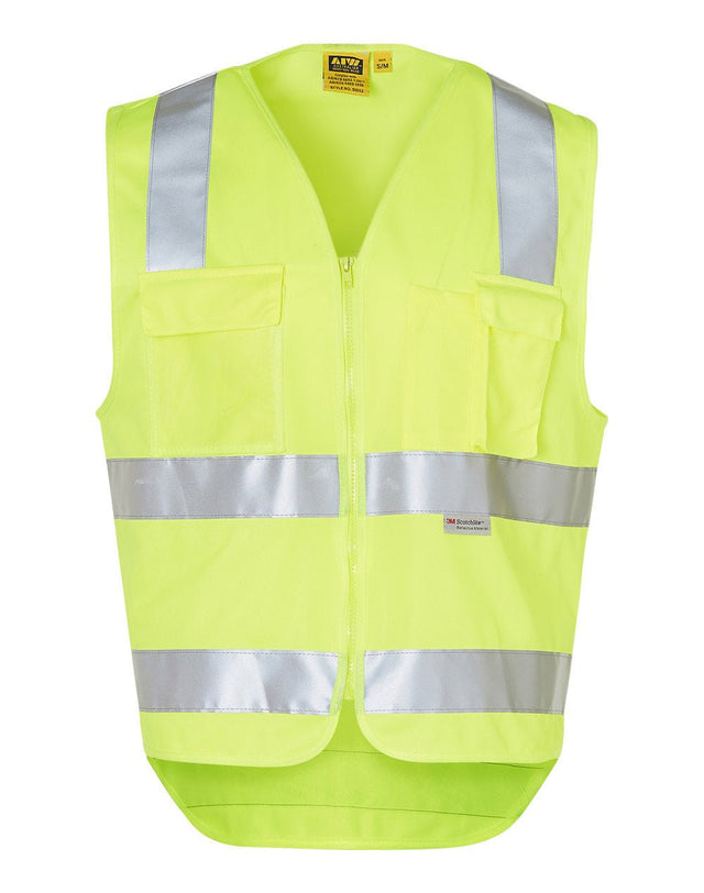 AIW SW42 Hi-Vis SAFETY VEST with ID POCKET & 3M TAPES - WEARhouse