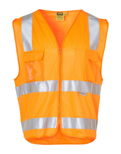 AIW SW42 Hi-Vis SAFETY VEST with ID POCKET & 3M TAPES - WEARhouse