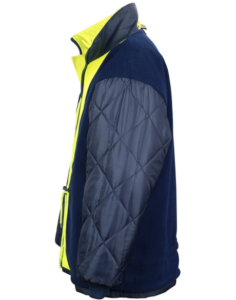 AIW SW50 HI-VIS LONG LINE JACKET POLAR WITH FLEECE LINING