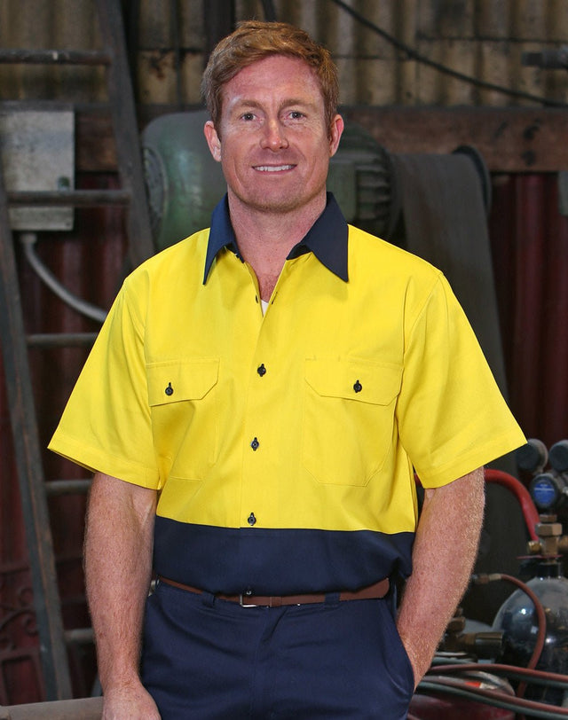 AIW SW53 COTTON DRILL SAFETY SHIRT