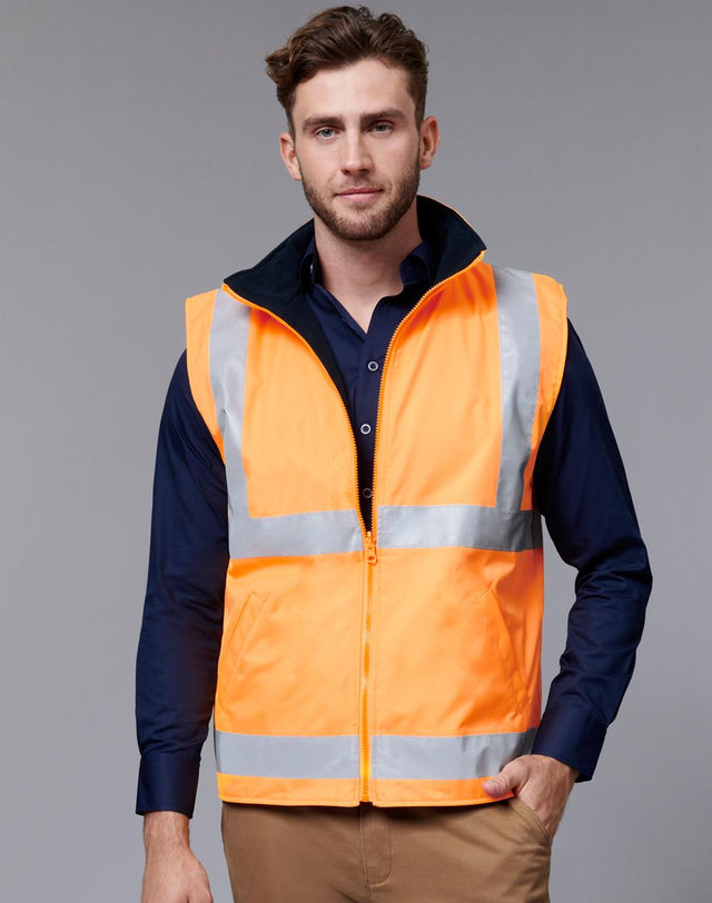 AIW SW76 VIC Rail Hi Vis Reversible Safety Vest - Unisex - WEARhouse