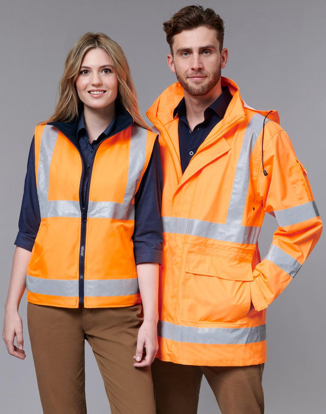 AIW SW77 VIC Rail Hi Vis 3 in 1 Safety Jacket and Vest - Unisex - WEARhouse