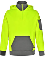 AIW SW78 UNISEX HI VIS ¼ ZIP PREMIUM FLEECE HOODIE - WEARhouse