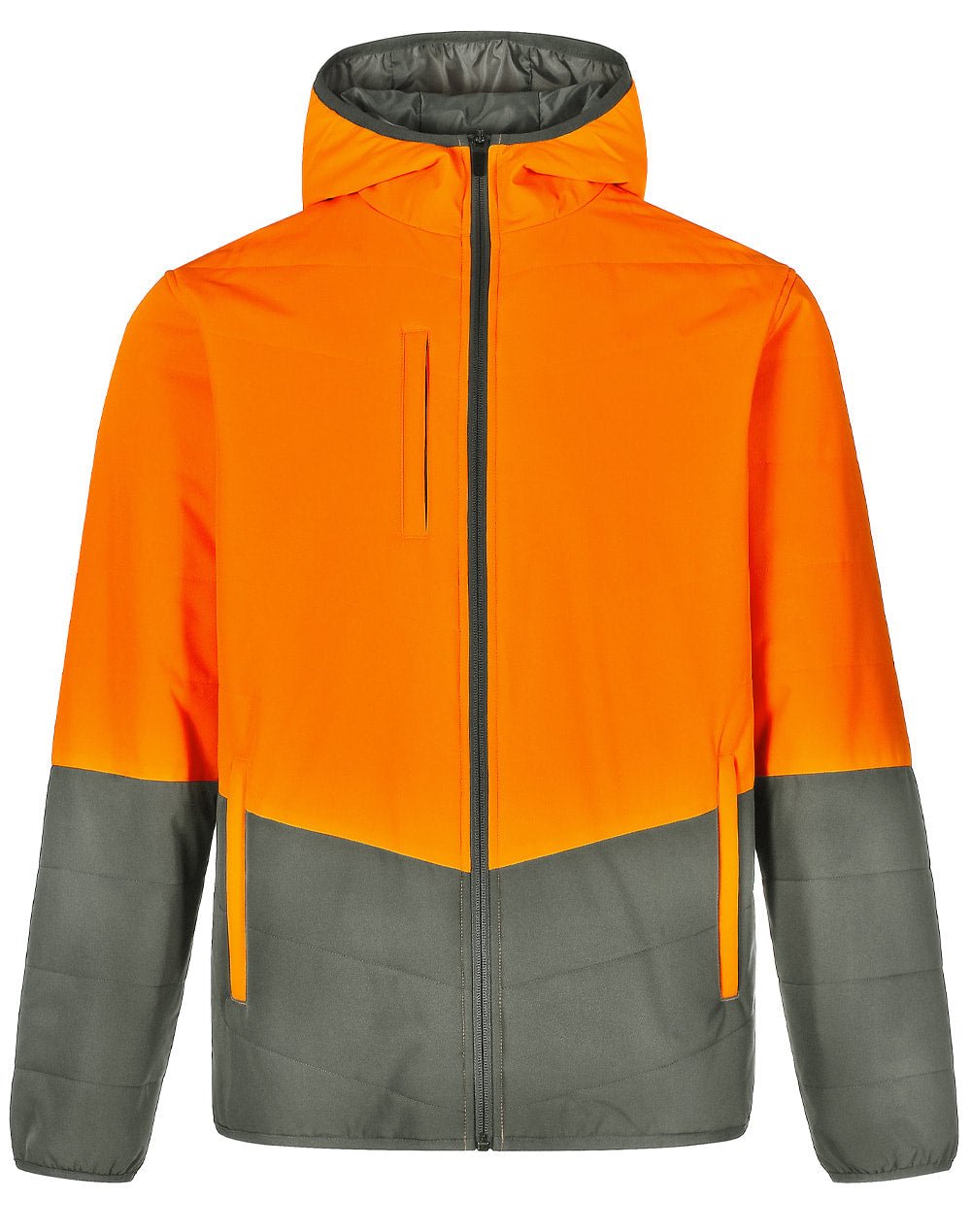 AIW SW80 UNISEX HI VIS MODERN STYLING HOODED PUFFER JACKET - WEARhouse
