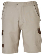 AIW WP23 MENS STRETCH CARGO WORK SHORTS WITH DESIGN PANEL TREATMENTS - WEARhouse