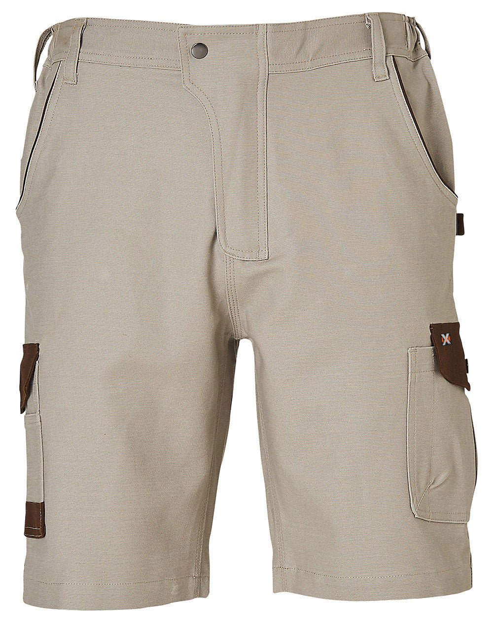 AIW WP23 MENS STRETCH CARGO WORK SHORTS WITH DESIGN PANEL TREATMENTS - WEARhouse