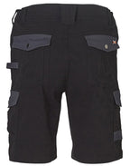 AIW WP23 MENS STRETCH CARGO WORK SHORTS WITH DESIGN PANEL TREATMENTS - WEARhouse