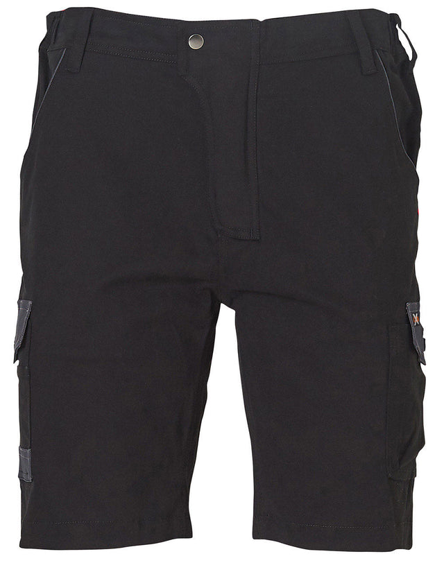 AIW WP23 MENS STRETCH CARGO WORK SHORTS WITH DESIGN PANEL TREATMENTS - WEARhouse