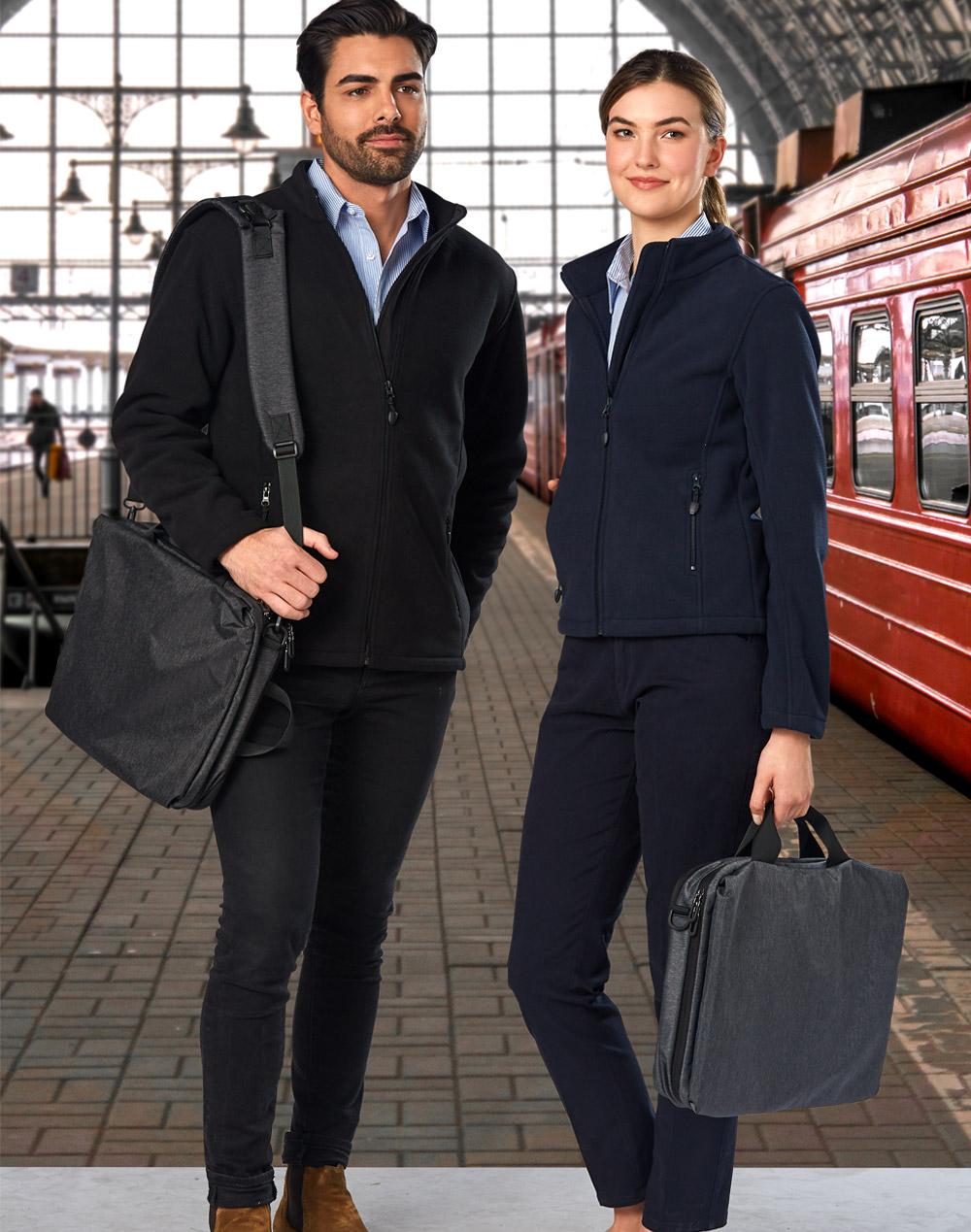 B5005 Leyton Utility Heather Laptop Bag - WEARhouse