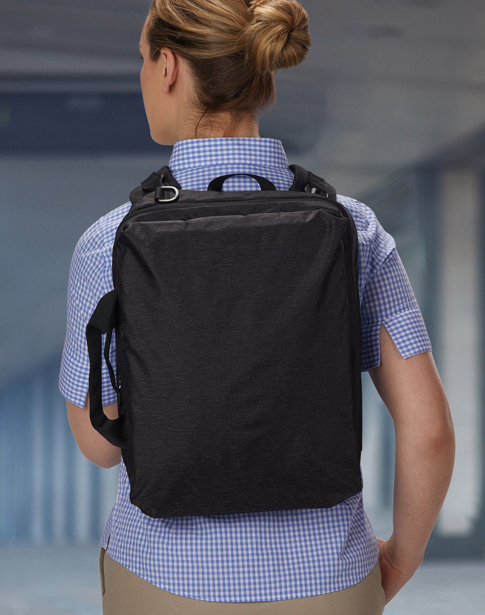 B5005 Leyton Utility Heather Laptop Bag - WEARhouse