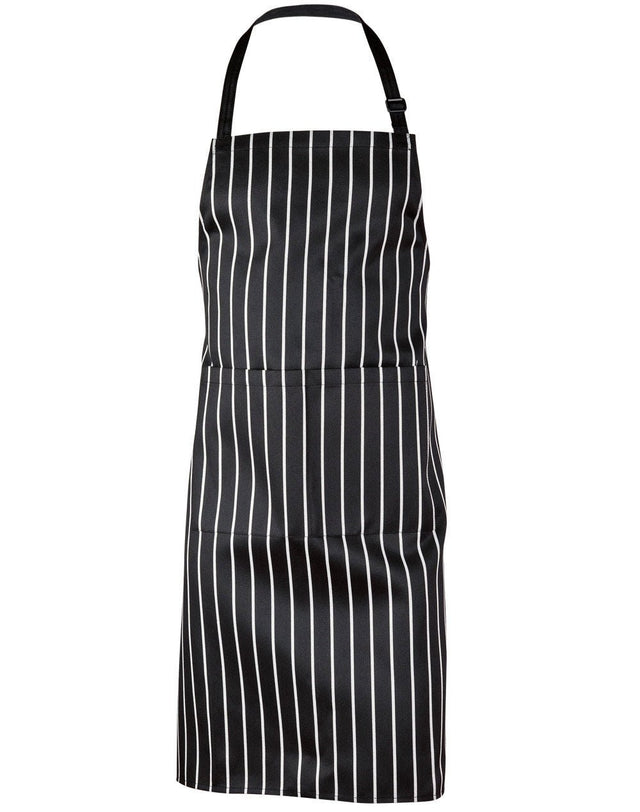 Benchmark AP04 Bib Stripe Apron - WEARhouse