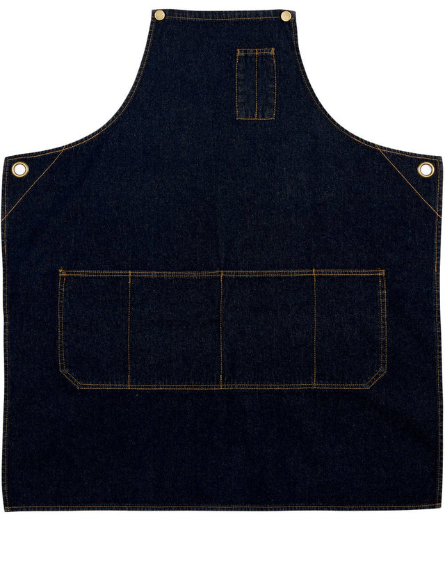 Benchmark AP09 East Village Denim Bib Apron - WEARhouse