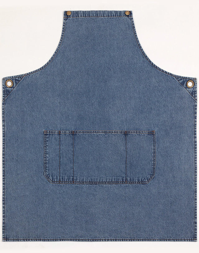 Benchmark AP09 East Village Denim Bib Apron - WEARhouse