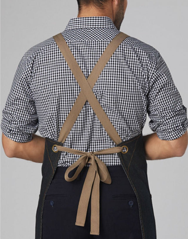 Benchmark AP09 East Village Denim Bib Apron - WEARhouse