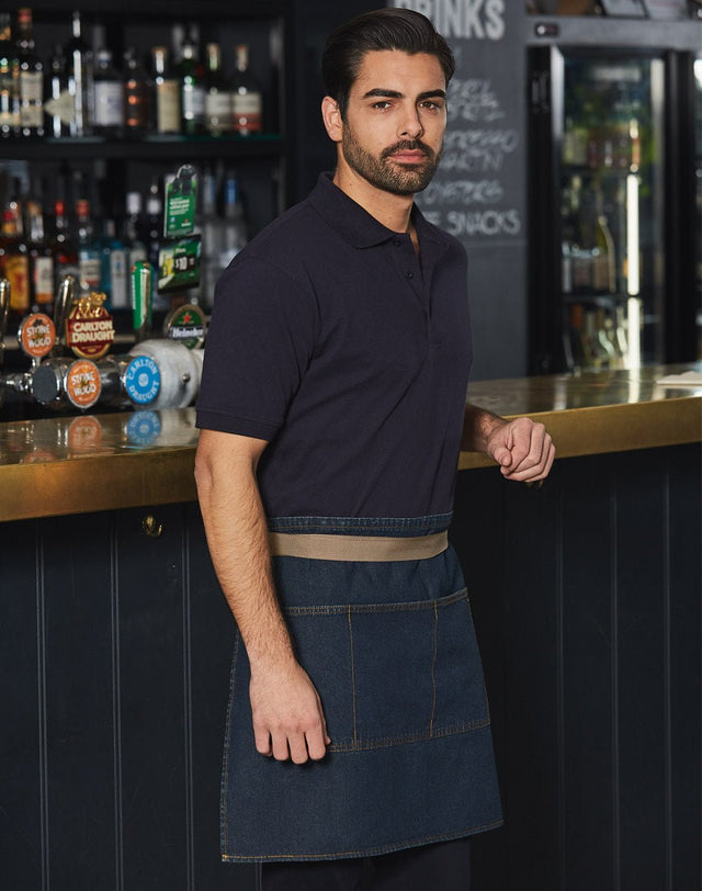 Benchmark AP10 East Village Half Denim Apron - WEARhouse