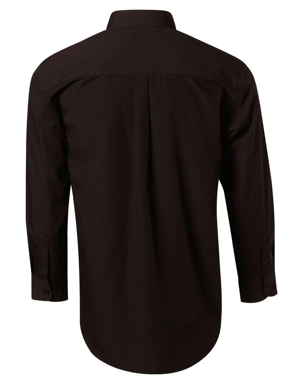 Benchmark BS01L Men's Poplin Long Sleeve Business Shirt - WEARhouse