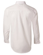 Benchmark BS01L Men's Poplin Long Sleeve Business Shirt - WEARhouse