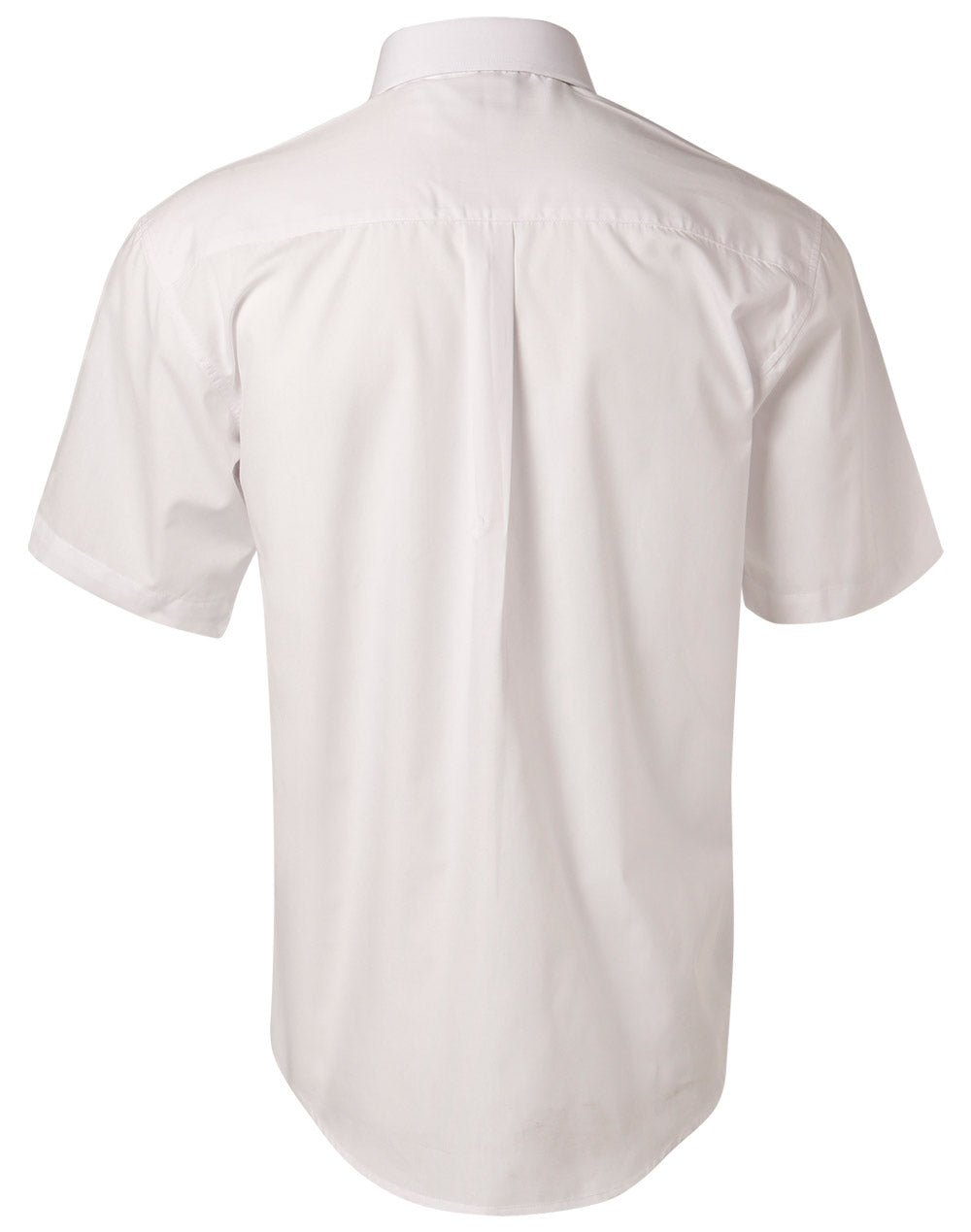 Benchmark BS01S Men's Poplin Short Sleeve Business Shirt - WEARhouse