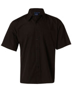 Benchmark BS01S Men's Poplin Short Sleeve Business Shirt - WEARhouse
