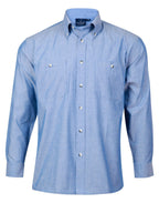 Benchmark BS03L Men's Chambray Long Sleeve - WEARhouse