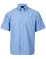 Benchmark BS03S Men's Chambray Short Sleeve - WEARhouse