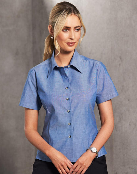 Benchmark BS05 Ladies Chambray Short Sleeve - WEARhouse