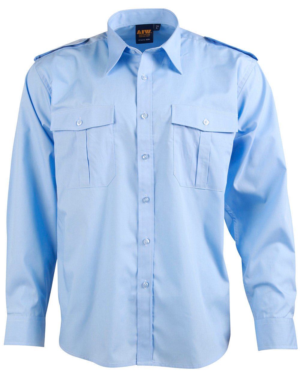 Benchmark BS06L Epaulette Long Sleeve-Unisex - WEARhouse