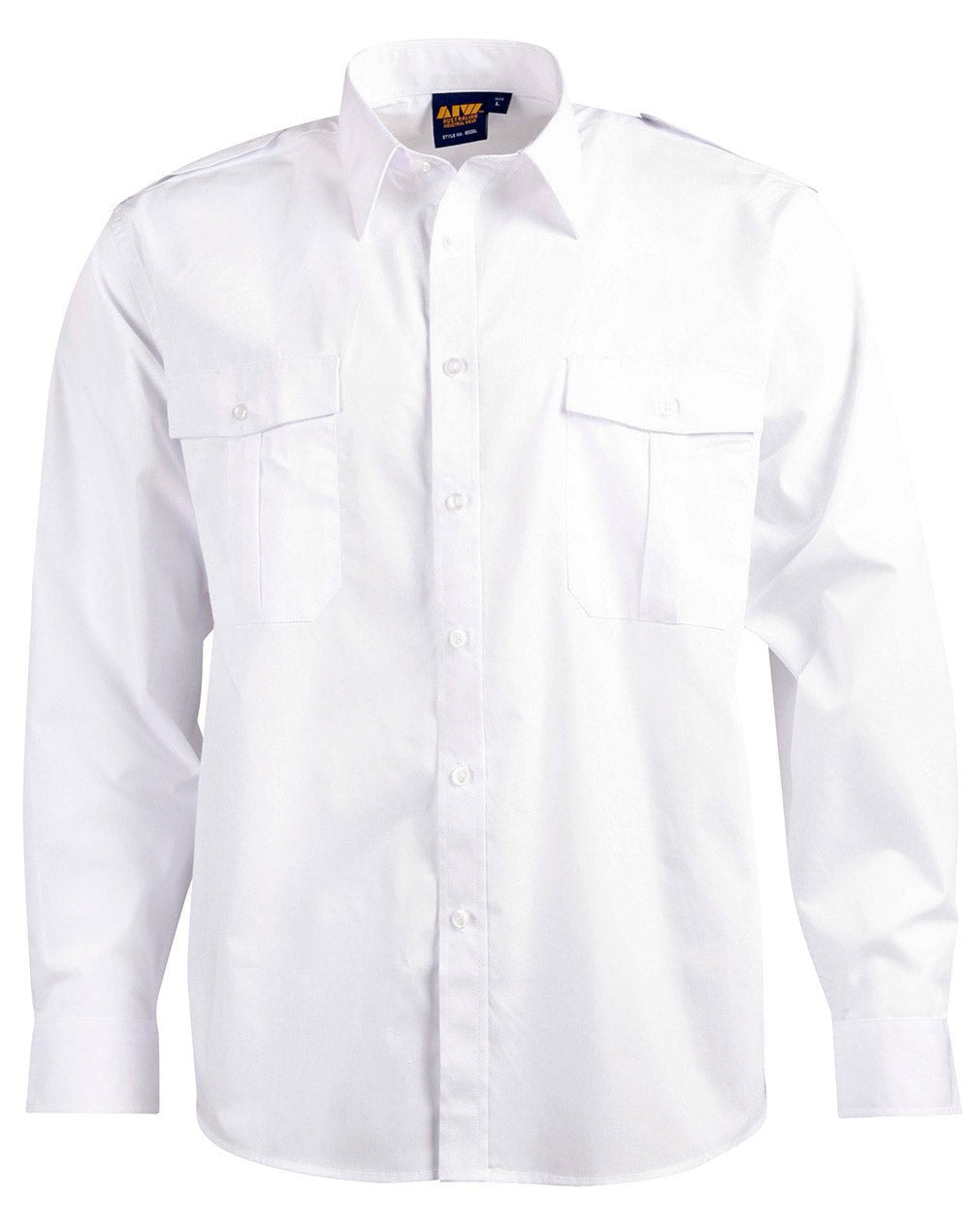 Benchmark BS06L Epaulette Long Sleeve-Unisex - WEARhouse