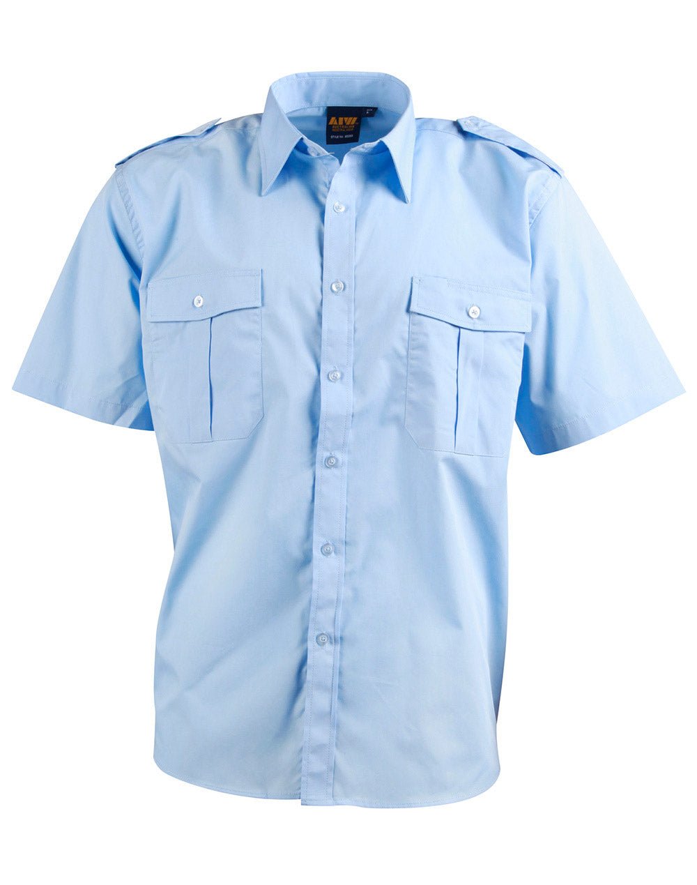 Benchmark BS06S Epaulette Short Sleeve-Unisex - WEARhouse