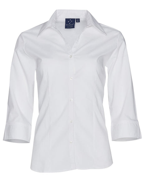 Benchmark BS07Q Women's Teflon Executive 3/4 Sleeve Shirt - WEARhouse