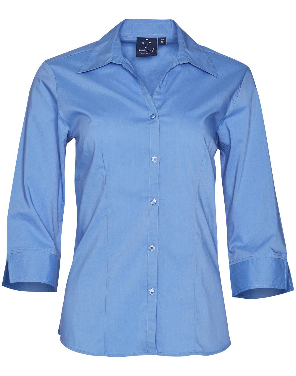 Benchmark BS07Q Women's Teflon Executive 3/4 Sleeve Shirt - WEARhouse